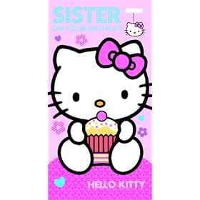 Hello Kitty Sister Birthday Card & Bag Charm