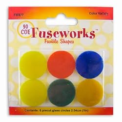 Fuseworks Color Variety Pre-cut Circles - 90 Coe