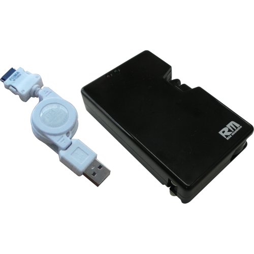 RM FOMA/Softbank用充電ケーブル & 家庭用コンセントACアダプタ 車載シガーソケット 850mAh内蔵バッテリー 多機能USB充電器セット RM-2202ADF