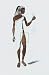 Designs for Cleopatra IX Finest LAMINATED Print Oliver Messel 17x23