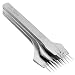 ZHONGJIUYUAN 3PCS/Set White Steel Stitching Lacing Punch Chisel Sets Polished Prongs Leather Craft Tools Leather Carving DIY Tool 2/5/10 Prong (3.38mm)