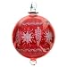 Hand-made Decorative Crystal Ornament - Red - X802 - "package of 6 ornaments"