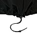 Sunnydaze Round Outdoor Fire Pit Cover - Weather-Resistant Heavy-Duty PVC with Drawstring Closure - Black - 58-Inch