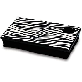 Zebra Lap Desk Tray Cup Holder by Roomitup