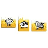 Wee Gallery Farmyard Wall Canvas Set of 3
