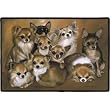 Chihuahuas Family Dogs Puppies Indoor / Outdoor Designer Doormat