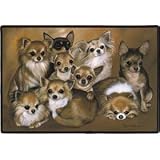 Chihuahuas Family Dogs Puppies Indoor / Outdoor Designer Doormat