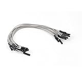 uxcell ブレッドボード・ジャンパーワイヤ　ダブルヘッド　ケーブル　電子工作用　1Pメスにメスジャックソケット　15個　20cm