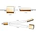 IPhone 7 / 7 Plus 2 in 1 Lightning Charging Port Extension Cable 3.5mm Headphone Adapter and for Apple Devices Converter and Audio Jack,No Music Control, Not Suitable for IOS10.3 System
