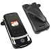 Motorola KRZR K1m Swivel Rotating Belt Clip Cell Phone Holster - Black Hard Plastic Holster Clip