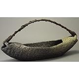 ★ギフト包装承ります★ 舟形つる付花入（大）　【信楽焼　花器】