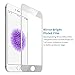 iPhone 6 Screen Protector, iPhone 6S Screen Protector, Electroplating Mirror Effect Film, Ballistic Tempered Glass Protector, F-color™ Maximum Screen Protection from Bump Drop Scrape 9H Silver