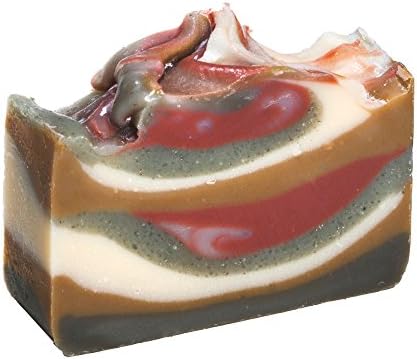 Brazilian Mud Soap Bar with French Lavender and Fennel (4 Oz)-handmade Organic with Essential Oils. Natural Moisturizing Body Soap for Skin and Face. With Shea Butter, Coconut Oil, Natural Glycerin