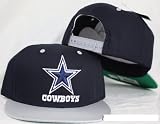 Dallas Cowboys Snapback Dark Navy / Gray Two Tone Adjustable Plastic Snap Back Hat / Cap