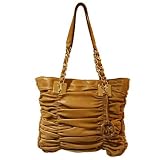 MICHAEL KORS WEBSTER LARGE SHOULDER TOTE HANDBAG WALNUT BEIGE