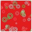 ArtScape 9' Red Rings Pool Table Cloth