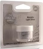 from Rainbow Dust Ranbow Dust Edible Sparkles Silk Metallic Light Silver