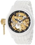 Invicta Men's 1923 Russian Diver Mechanical Gold Tone Skeleton Dial White Ceramic Watch Invicta Men's 1923 Russian Diver Mechanical Gold Tone Skeleton Dial White Ceramic Watch