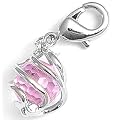 Charms Anh�nger f�r Bettelarmband rosa Kugel