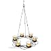 6 Clear Glass Votive Candle Holder Hanging Chandelier
