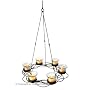 6 Clear Glass Votive Candle Holder Hanging Chandel&hellip by American Chateau
