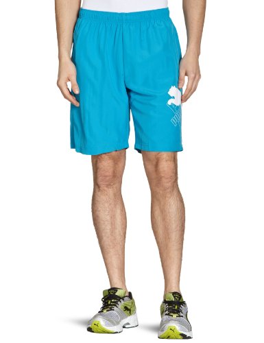 PUMA Herren Bermuda Cat Logo, blue danube-white, L, 819472 07 Preisvergleich