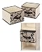 Whitmor 6686-2662 Fashion Paisley Canvas Soft Storage Accessory Shelf Drawers, Set of Two
