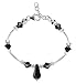 SCBR172 .925 Sterling Silver Black Swarovski SCBR172 .925 Sterling Silver Black Swarovski