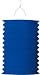 Zuglaterne: blau, 25 cm Höhe, mit Kerzenhalter