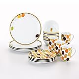 Rachael Ray Dinnerware Little Hoot Dinnerware Set, 16-Piece