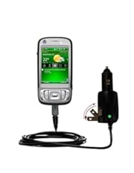 Unique Gomadic Car and Wall AC/DC Charger designed for the HTC TILT - Two Critical Functions, One Great Charger (includes Gomadic TipExchange)