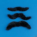 Self Adhesive MUSTACHES fake costume fun halloween - Big Set of 36