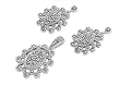 Sterling Silver Pendant and Earrings Set - Clear Crystals