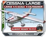 Cessna 182 Large Scale ARTF Electric RC Plane, Brand New!