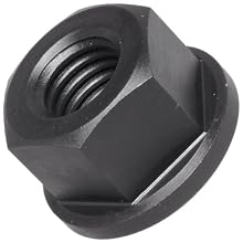 Low Carbon Steel Flange Nut, UNF 2B Threads, 1-1/4"-7 Thread Size, 3/8" Width Across Flats