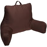 Brentwood Brushed Twill Bedrest, Chocolate