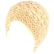 Crochet Vented Knit Beanie Skull Winter Ski Hat Pink