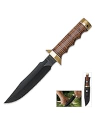 Vietnam Fighter Black Blade Knife