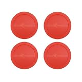 4 Round Orange Air Hockey Pucks