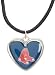 MLB Crystal Heart Reversible Necklace