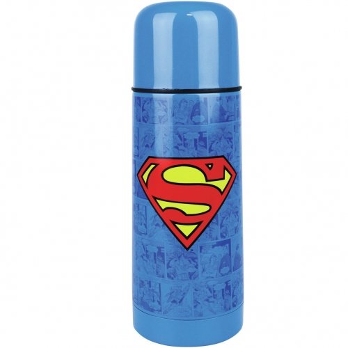  Superman - Stainless Steel Thermos / Vacuum Flask (Size: 3" x 8"(