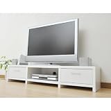 山善(YAMAZEN) ロータイプテレビ台(幅150) テレビボード ホワイト  CEL-2915LB(WH)