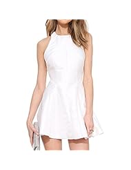 Halter Off the Shoulder Sleeveless Backless Cocktail Party Dress 
