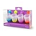 Puj Phillup Hangable, Rinse-and-Play Reusable Plastic Cups, Fun Kids Cups with 2 Grippy Hooks (4 pack, multi)