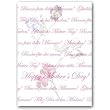 Happy Mother's Day with Sweet Pea, Pansy & Cupid's Dart - 5" x 7" Vellum Overlay Mother's Day Greeting Card
