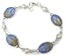 Unique Blue glass and Swarovski Crystal TM Bracelet by Dragonheart