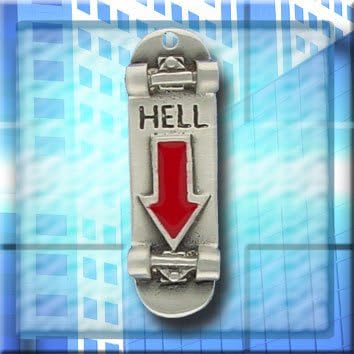 Hell Skateboard Charm on a 30