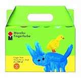 Marabu 030200081 - Fingerfarbe 6er Set 100ml