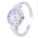 Geneva Platinum Round Face Polished Cuff