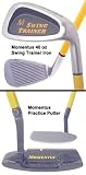 Momentus Swing Trainer 40 oz Iron (Training Grip) w/ Practice Putter Set (Right-Handed)
